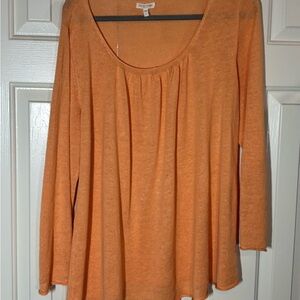 Eileen Fisher Orange Long Sleeve Top